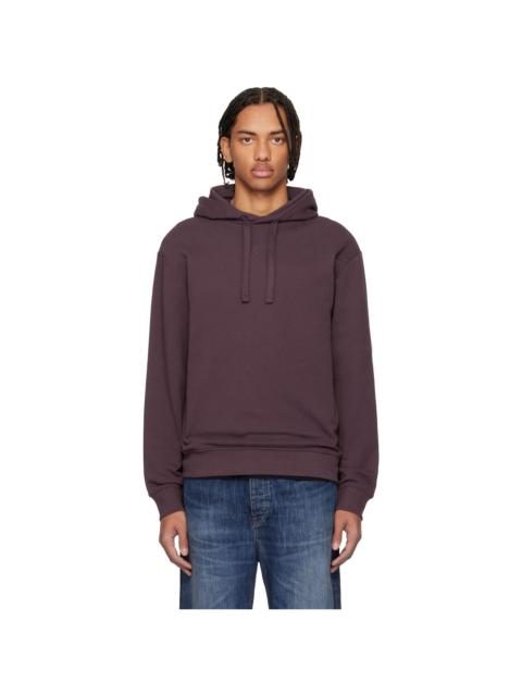 Burgundy Cotton Terry Hoodie
