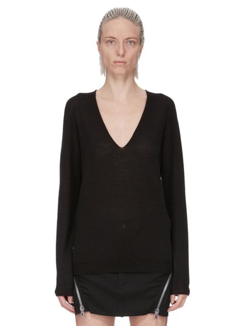 V-neck wool sweater