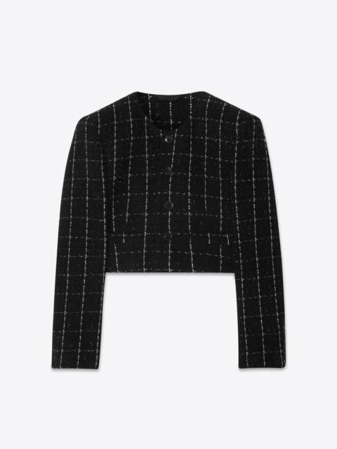 BLAZER 64 BLACK BOUCLÉ CHECK