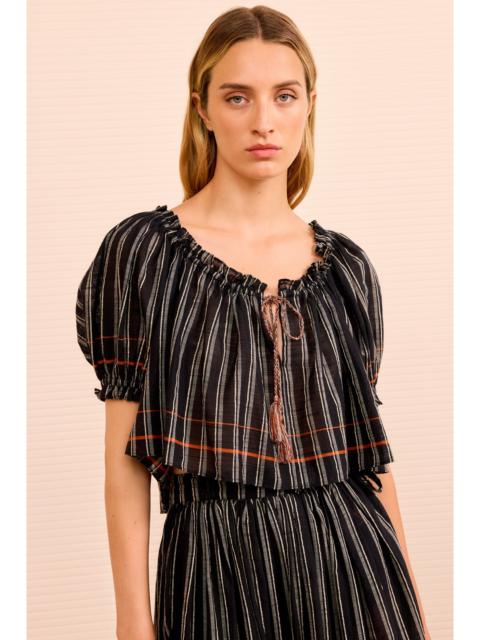Paros Striped Top Coverup