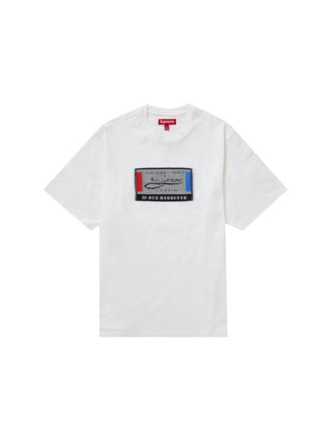 Supreme Intarsia Label S/S Top White