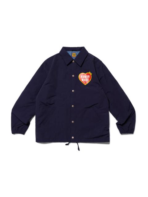 Human Made Heart Logo Coach Jacket Navy
