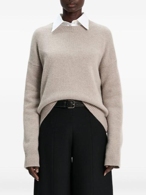 round-neck cashmere sweater