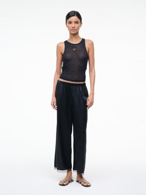 STAUD KIRBY SILK PANT BLACK