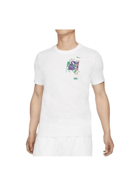 Men's Air Jordan Funny Alphabet Logo Printing Sports Breathable Short Sleeve White T-Shirt CZ8391-10