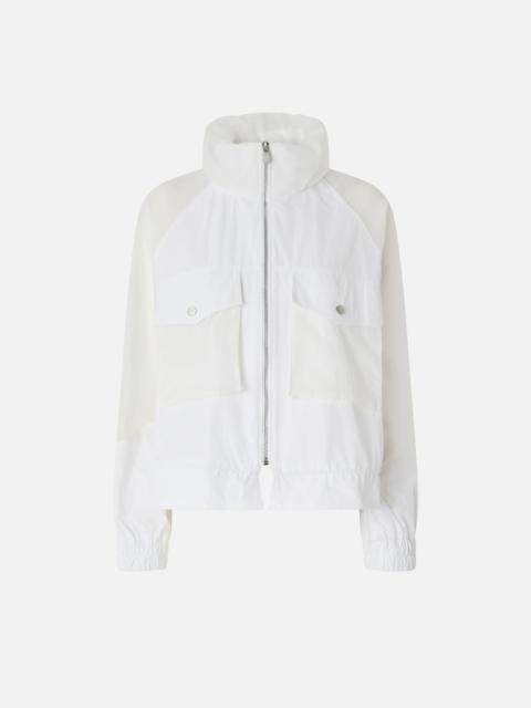 TECHNICAL JACKET WITH SHEER INSERTS