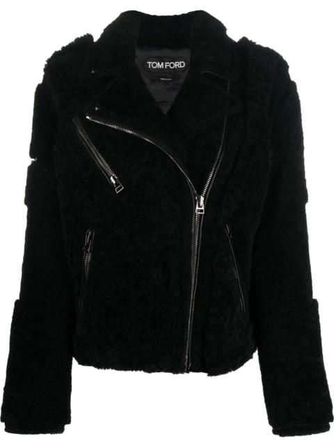shearling zipped jacket