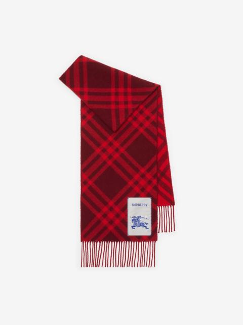 Check Cashmere Scarf
