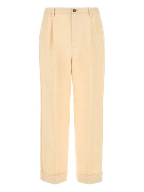 pleated trousers
