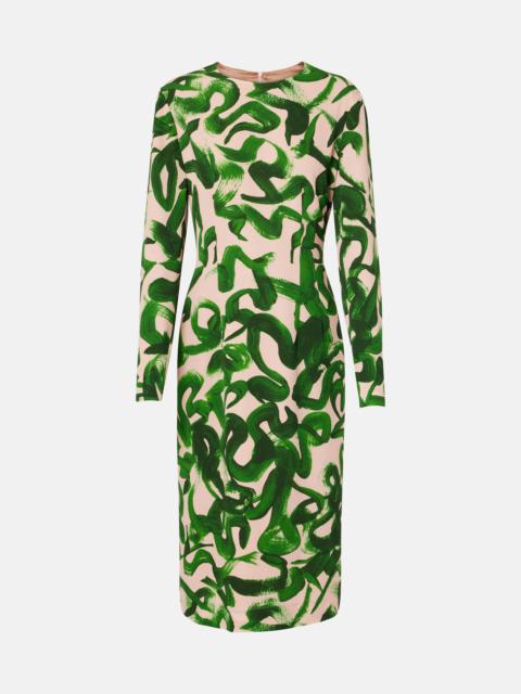 Printed midi dress