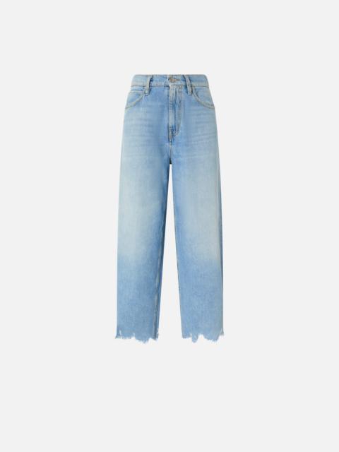 BAGGY JEANS WITH FRAYED HEM
