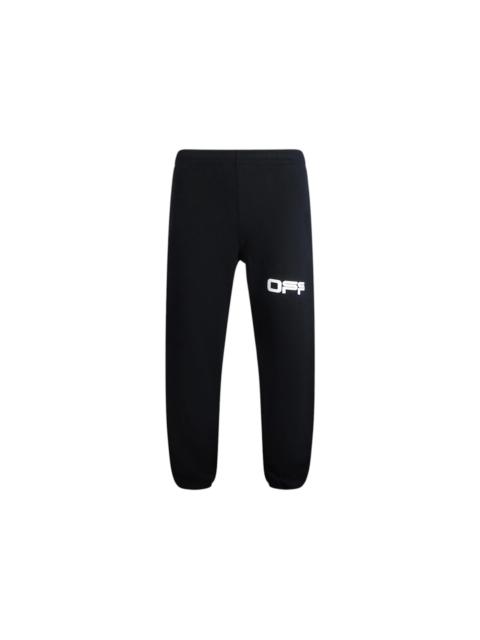 OFF-WHITE Airport Tape Logo Sweatpants Black