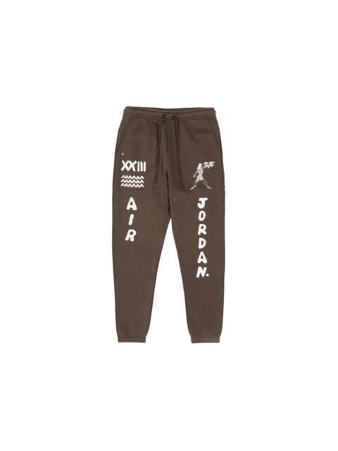 Jordan Artist Series By Umar Rashid Flight Fleece Sweatpants Brown
