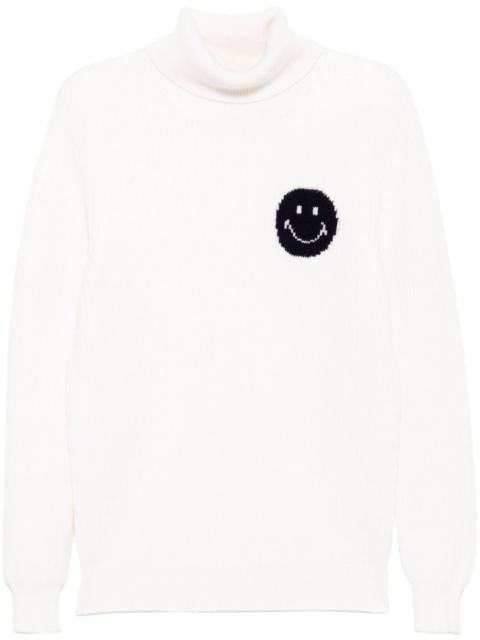 fisherman's smile roll-neck jumper