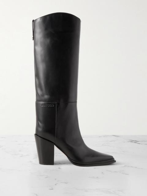 Cece 80 Leather Knee Boots