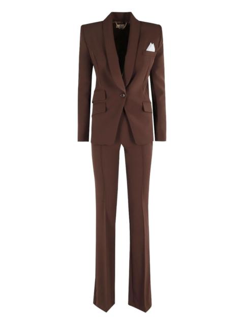 shawl-collar flared trousers suit