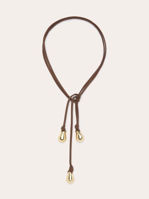 Yara Suede Tie Necklace