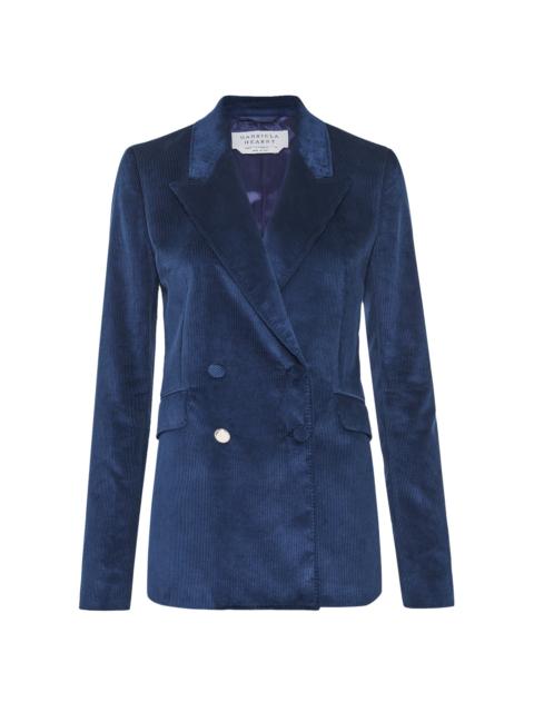 Angela Blazer in Electric Navy Sea Island Cotton Corduroy