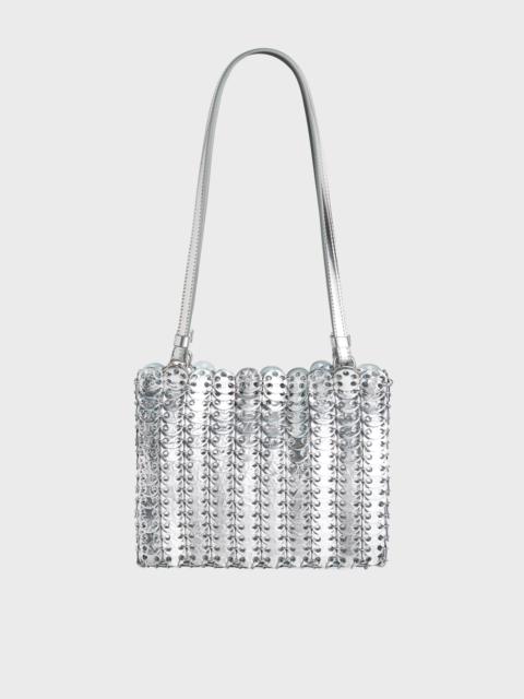 SILVER/BLUE 1969 FLIP BAG IN LEATHER