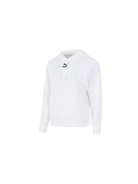 (WMNS) PUMA Classics Logo Graphics Hoodie 'White' 533155-02