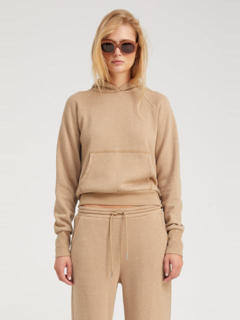 LATTE SHRUNKEN HOODIE