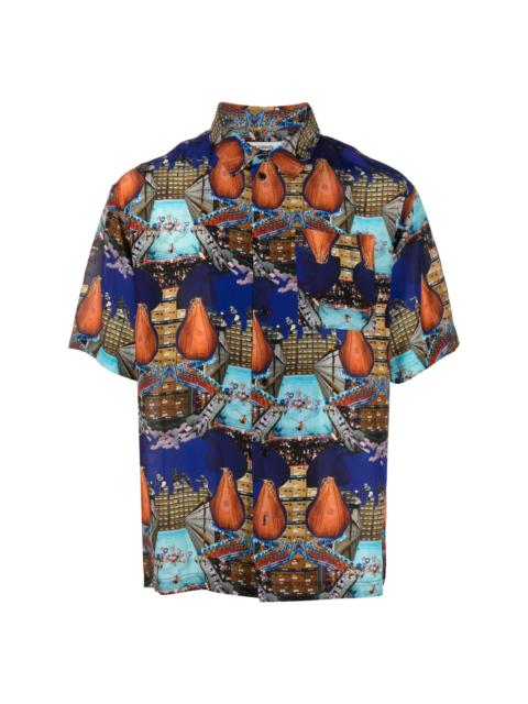 TRANSFERED SHIRT - BOXING NAVY COLLAGE