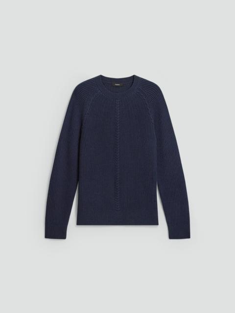 Crewneck Sweater in Wool-Cashmere