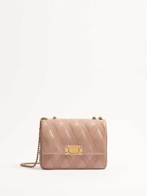 VALENTINO GARAVANI QUILTIE 67 MEDIUM SHOULDER BAG IN QUILTED NAPPA LEATHER