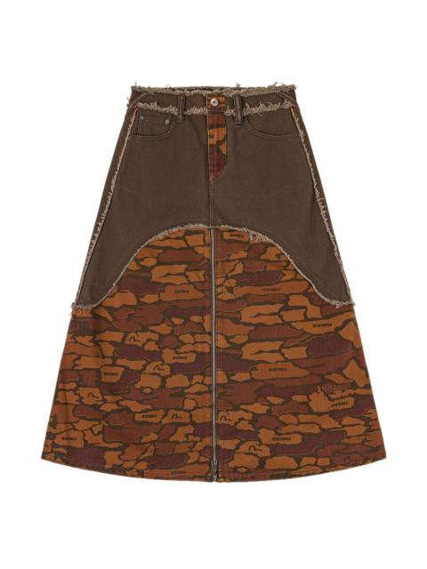 Ishigaki Camouflage Denim Skirt