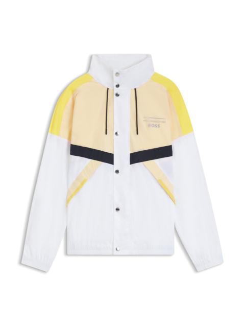 PORSCHE X BOSS WATER-REPELLENT JACKET WITH COLOR-BLOCKING