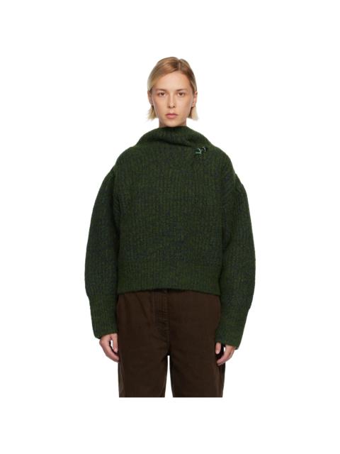 Green Wool Turtleneck