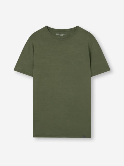 Men's T-Shirt Basel Micro Modal Stretch Evergreen