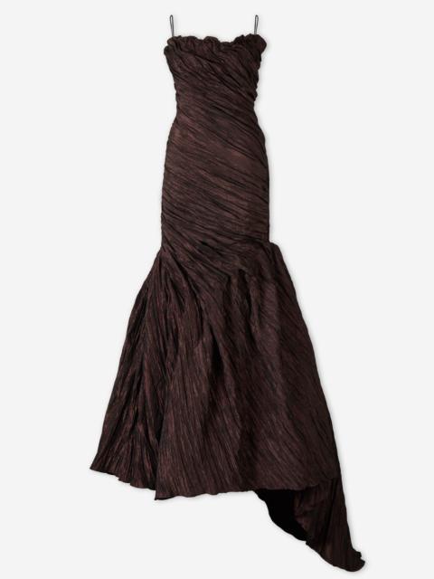 RUCHED MAXI DRESS