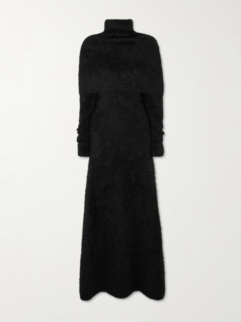 Alpaca-blend Turtleneck Maxi Dress
