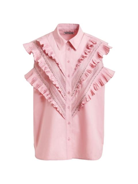 Jeandarlene ruffled shirt
