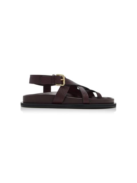 Elbert Leather Sandals burgundy