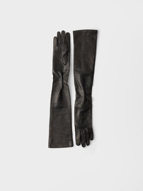 Leather Long Gloves