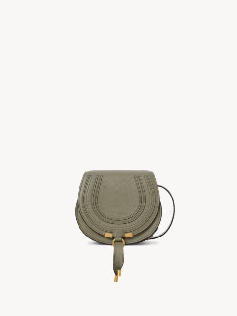 SMALL MARCIE SADDLE BAG IN GRAINED LEATHER