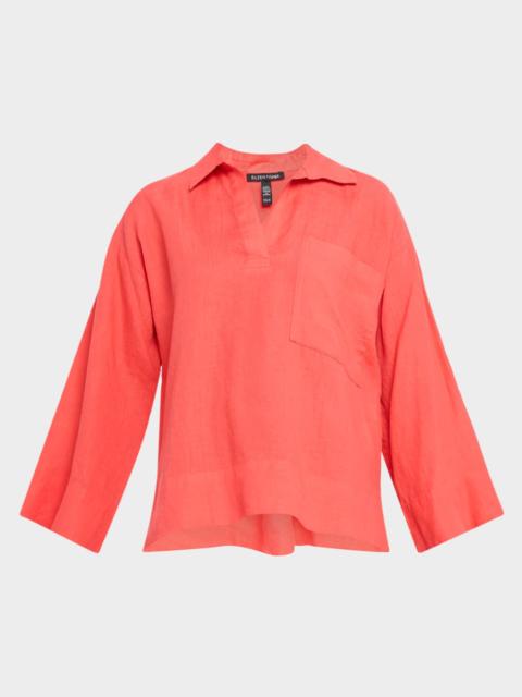 Boxy Organic Linen Shirt