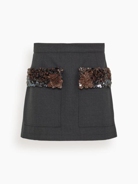 Skirt in Anthracite Melange