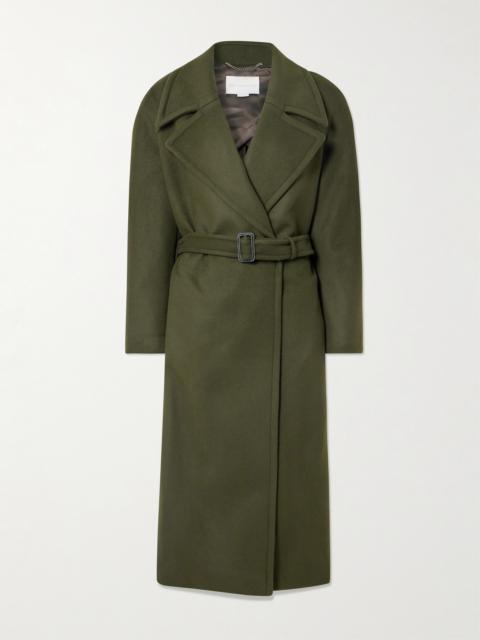 Belted Double-breasted Wool Coat