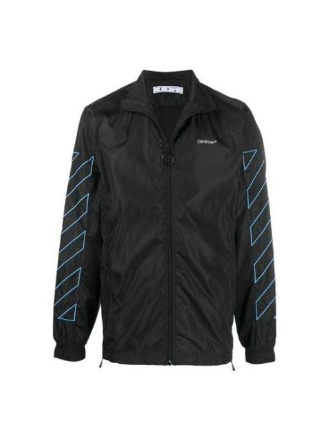 Off-White Diagonal Stripes Zipper Mens Jacket OMEA233F20FAB0011040