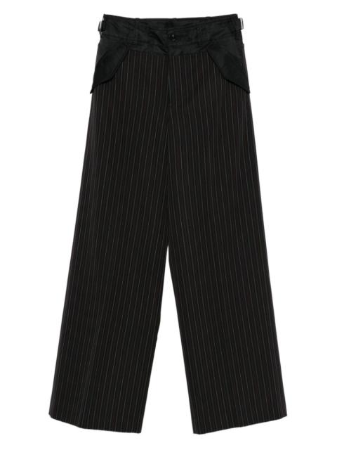 pinstripe pocket trousers