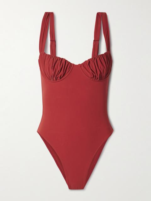 Frida Ruched Recycled Underwired Swimsuit