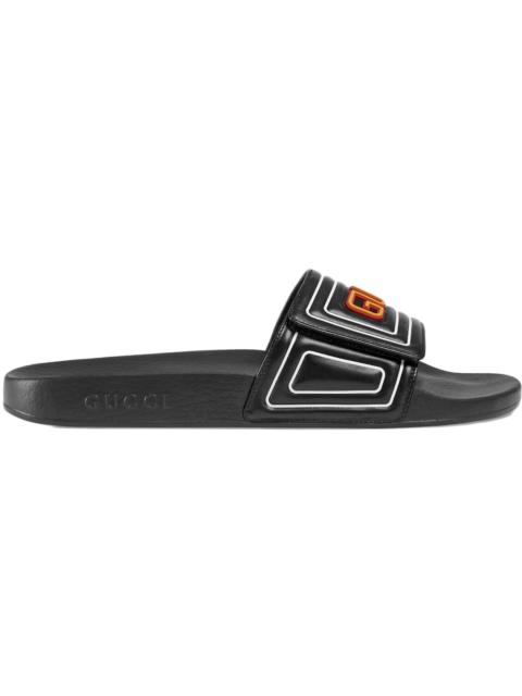 Gucci Slide Logo Leather
