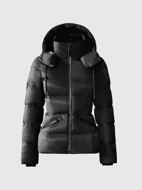 MADALYN-GLO High-Gloss Down Jacket With Removable Hood