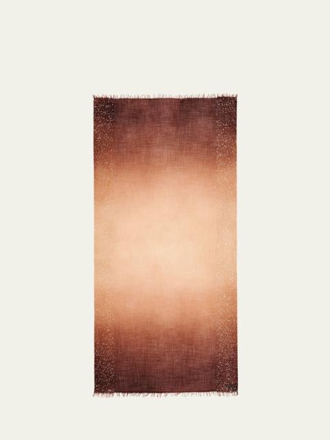 New Dania Ombre Sequined Wool Silk Scarf