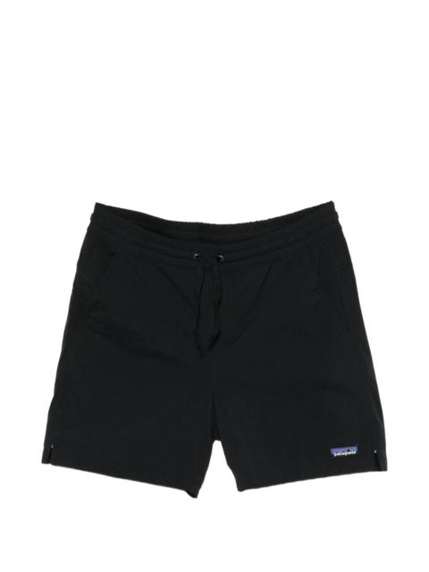 drawstring logo patch shorts
