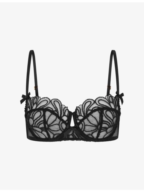 Nelle Underwired Mesh Balconette Bra