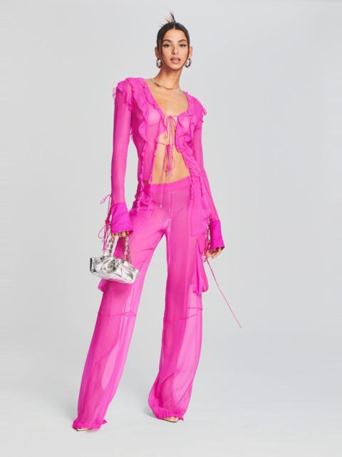 VIVIANE SILK CHIFFON PANT